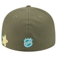 thumbnail image 4 of Men's New Era Olive Boston Bruins Tonal Florals 59FIFTY Fitted Hat, 4 of 5