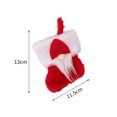 thumbnail image 2 of Gibobby Calcetín de Navidad nueva decoración Navidad tejer regalo calcetín mascota decoración del(Red), 2 of 5