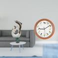 thumbnail image 2 of Reloj De Pared Moderno Con Estatua Abstracta De Delfín Y Pájaro Cantor De Cerámica, Ideal Para Decorar La Sala De Estar, La Oficina, La Chimenea, La Mesa De Centro, La Cocina O El Hogar., 2 of 8