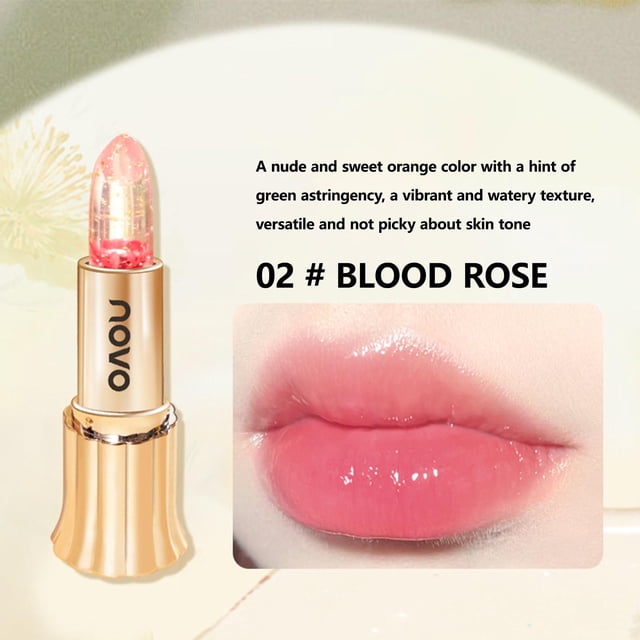 Fiudx Ofertas relampago Hidrate, nutritivo y reparador, labial transparente, mascarilla labial, aceite labial flor eterna, cambia de color en la temperatura