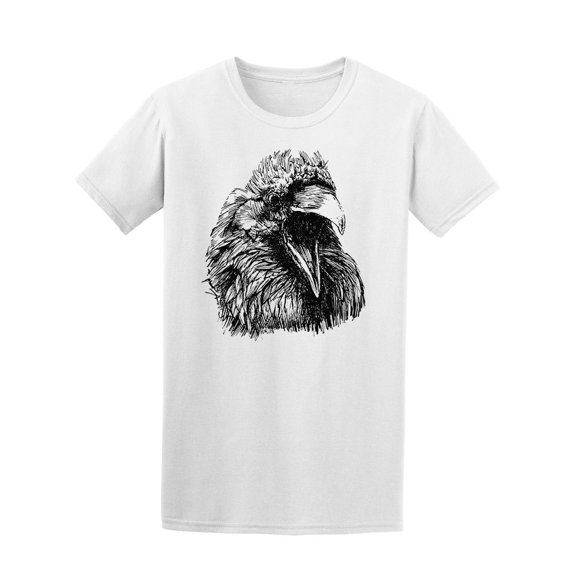 Hand Drawn Crow Tee Men's -Image by Shutterstock