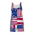 thumbnail image 4 of Penkiiy Independence Day Women's Summer Comfortable Casual Suspender Printing Shorts Pocket Jumpsuit Shorts S Multicolor, 4 of 5