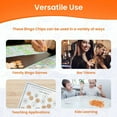 thumbnail image 3 of MR CHIPS ¾ inch Plastic Magnetic Bingo Chips with Metal Ring, 300 Chips, Orange, All Ages, 3 of 8