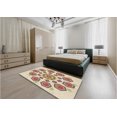 thumbnail image 5 of Ahgly Company Machine Washable Indoor Rectangle Transitional Khaki Gold Area Rugs, 5' x 8', 5 of 7