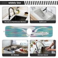 thumbnail image 6 of Coolnut Lovely Mermaid Sink Splash Guard for Faucet 2 Packs Faucet Absorbent Mats, Colorful Fish Scale Faucet Handle Drip Catcher Quickly Drying Mat for Kitchen Counter Bathroom RV, 14.9"x5.5", 6 of 7