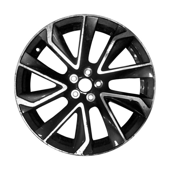 Remanufactured Machined and Painted Dark Charcoal Metallic Aluminum Wheel 18 x 8 fits 2019 Toyota Corolla Base Hatchback 4-Door