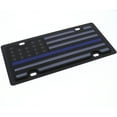 thumbnail image 2 of Eurosport Daytona- Compatible with- Thin Blue Line Carbon Steel License Plate USA Flag- Police Lives Matter, 2 of 3