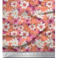 thumbnail image 1 of Soimoi Georgette Viscose Fabric Cosmos Floral Print Fabric by Yard 42 Inch Wide, 1 of 1