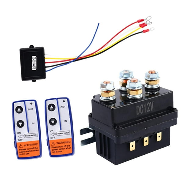 Piezas de reparación de interruptor universal, relé solenoide de cabrestante, 12V, 250A
