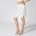 thumbnail image 3 of Women's Half Slips Underskirt for Under Dresses Solid Color Lace Trim Satin Underskirt Inner Lining Short Midi Skirt, 3 of 7