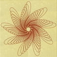 thumbnail image 1 of Ahgly Company Machine Washable Indoor Square Transitional Sun Yellow Area Rugs, 7' Square, 1 of 7