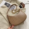 thumbnail image 1 of LinYooLi Sac à Main Style Simple pour Femmes en Cuir PU Motif Alligator Sac à Bandoulière Mode Féminine Pochette, 1 of 6