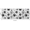 thumbnail image 7 of Grey Dog Paw Footprint Kitchen Rug Mat,Kitchen Runner Rugs Non Skid Washable,Decorative Kitchen Floor Mats for Kitchen,Sink,Laundry,17"x47.2", 7 of 7