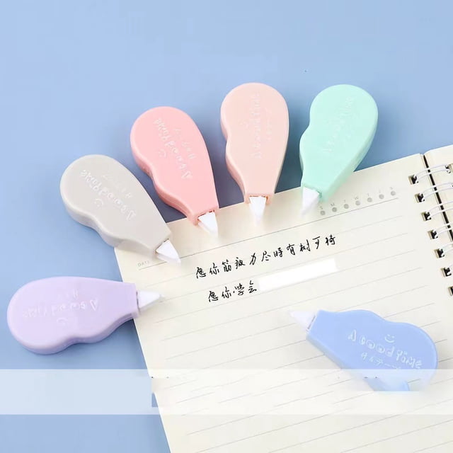 Correction Tape White Out Tape Whiteout Correction Tape Correct Tape 6Pcs Correction Tape 5mm Morandi Strong Adhesion Easy Operation High Smoothness White Out Tape For Student