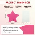 thumbnail image 2 of Uxcell 108Pcs Stars Cutouts, 3.5"x4" Paper Star Shaped Paper Cards for Bulletin Board Decorations(Pink, with 120 Dot Glue), 2 of 6
