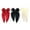 A, variant on 3 Pcs Women Hair Barrette Double-layeded Bow Satin Retro Large Size Solid Color Anti-slip Hair Ponytail Decoration Clip Hair Accessory