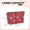 thumbnail image 4 of Picia Ho Funny Christmas Printed Leather Travel Toiletry Bag,Cosmetic Organizer, Makeup Travel Bag, Durable Travel Pouch, Compact Toiletry Bag, Travel Accessories, 4 of 6