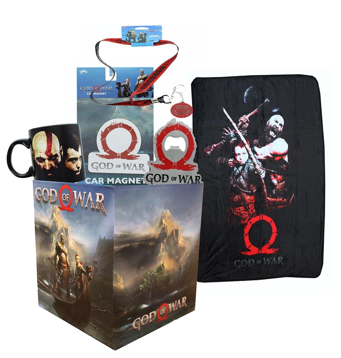 God of War Collectible Looksee Collector's Box Blanket Mug Lanyard