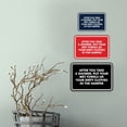 thumbnail image 4 of Signs ByLITA Classic Framed After You Take A Shower, Put Your Wet Towels Up, Your Dirty Clothes In The Hamper Sign (Black /Gold) - Small, 4 of 6