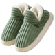 thumbnail image 2 of Punta cerrada felpa invierno antideslizantes para hombres y mujeres (38-39) Verde, 2 of 9