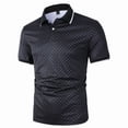 thumbnail image 4 of Fnnxeal Mens Polo Shirts Casual Golf Collared Short Sleeve Solid Summer Black Polo Shirts for Men Size M, 4 of 5