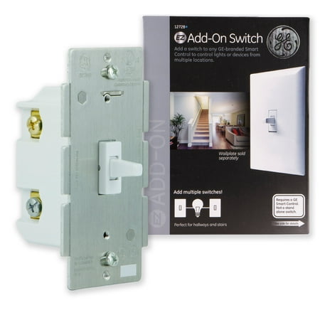 GE Add-On In-Wall Toggle Switch for Smart Home, Hub Required,
