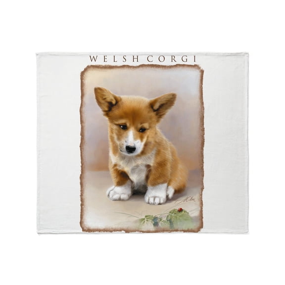 CafePress - Corgi Valp10x Throw Blanket - Soft Fleece Throw Blanket, 50"x60" for All Ages