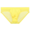 thumbnail image 1 of 5 Pack Men's Underwear Briefs Low Rise Ice Thread Fashion Ride Up Panties, 1 of 4