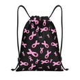 thumbnail image 1 of Fotbe Breast Cancer Awareness Bolsa Mochila con Cordón Estampada, Bolsa de Gimnasio Deportiva, Bolsa Cinch, Bolsa con Cordón para Hombres y Mujeres-Small, 1 of 6