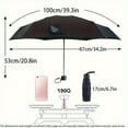 thumbnail image 3 of Solid Color Mini Folding Umbrella With UV Protection, Casual Lightweight Portable Umbrella, Stay Cool In This Summer, 3 of 17