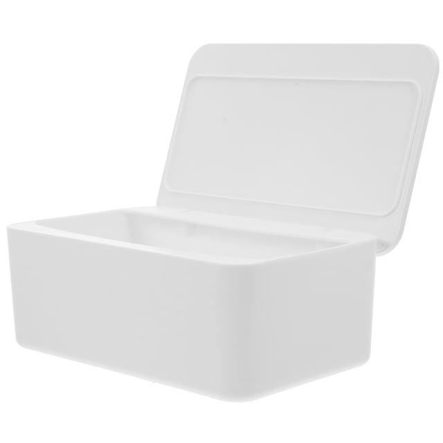 PAMINGONO Small Storage Box 1Pcs Wipes Container Modern Style Dustproof and Lightweight 19.4*12.2*7.5in