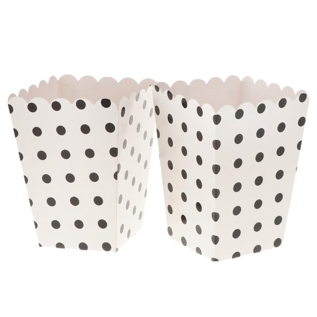 12 piezas punto palomitas de maíz cajas de snack bolsas de fiesta de cumpleaños childrebn SM SunniMix cajas de palomitas de maíz
