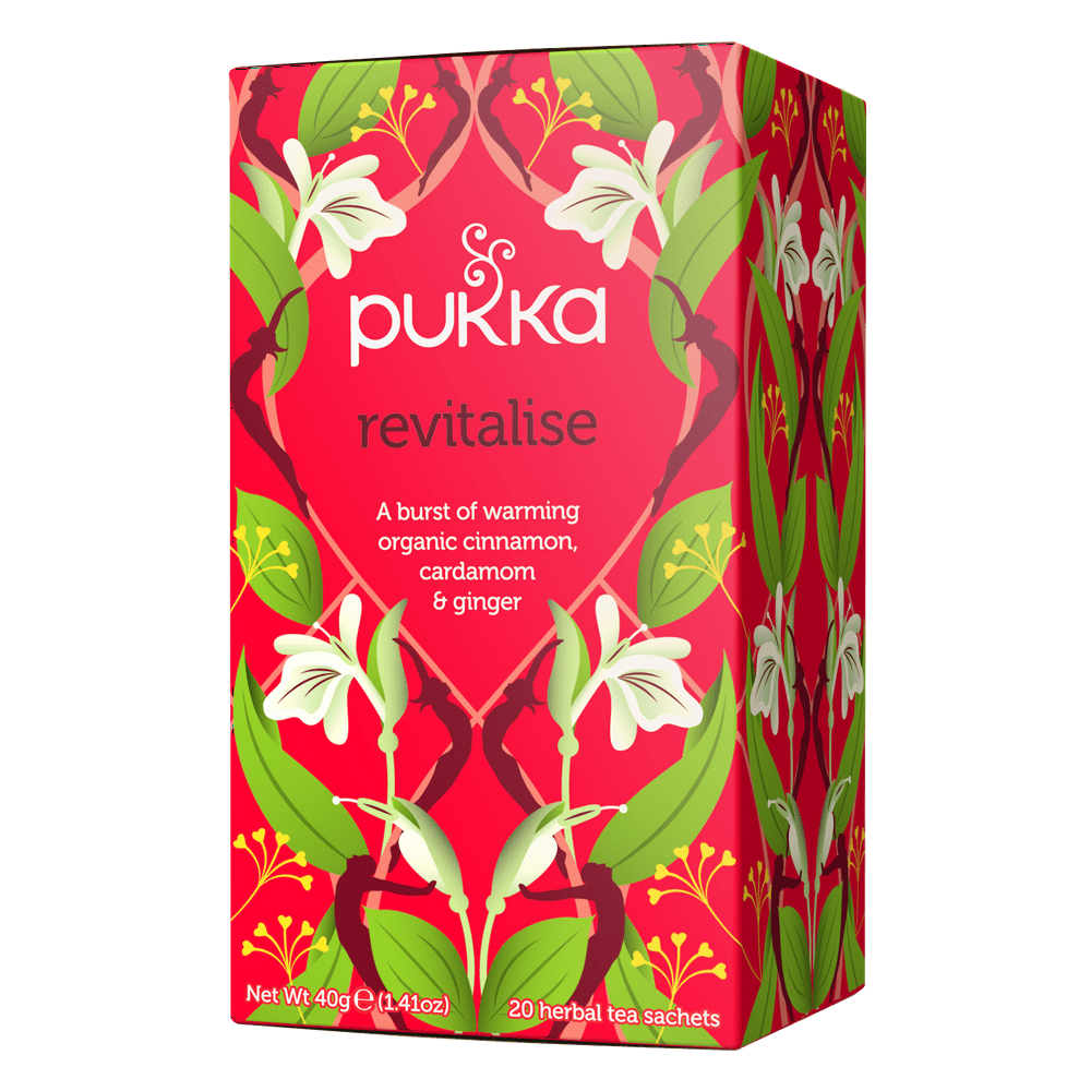 Pukka Organic Herbal Tea Revitalise, 20 Tea Bags