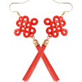 thumbnail image 1 of New Year Earrings Tassel Earrings for Women and Girls Alloy Material Decoration 1 Pair, 1 of 2