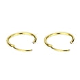 thumbnail image 3 of 316L Surgical Steel Earrings for Women Gold Plated Hoop Earring 10mm Endless Hoop Earrings, 3 of 4
