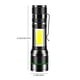 thumbnail image 3 of Linterna Recargable LED | Antorcha Portátil de Alto Lumen con Cola Magnética | Carga USB | Zoom Telescópico | Lámpara Lateral COB | Múltiples Modos | Aleación de Aluminio | 1200mAh | Para Camping y, 3 of 8
