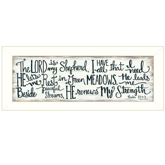 The Lord is My Shepherd by Annie LaPoint Printed Wall Art Wood Multi-Color