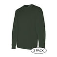 thumbnail image 2 of GILDAN G540 ADULT HEAVY COTTON 5.3 OZ. LONG-SLEEVE T-SHIRT, Forest Green, M, Pack Of 3, Mens Workout Shirts, 2 of 3