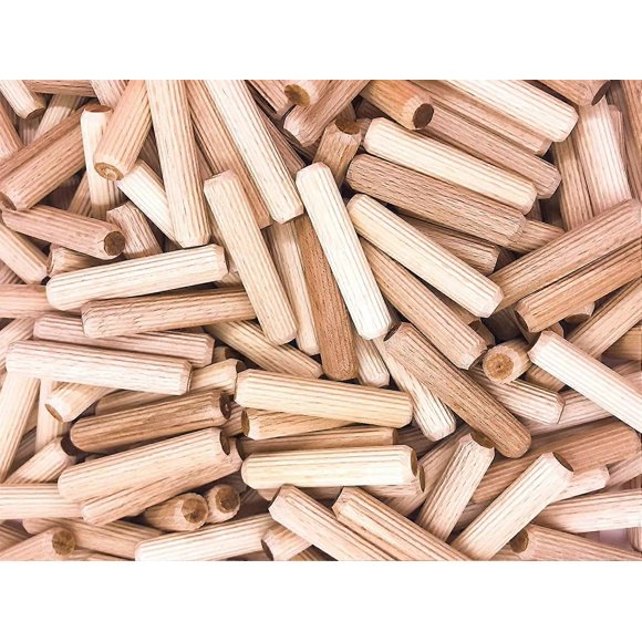 400 pcs 8mm x 40mm wood dowel - solid beech wood dowel ideal for wood milling cutter