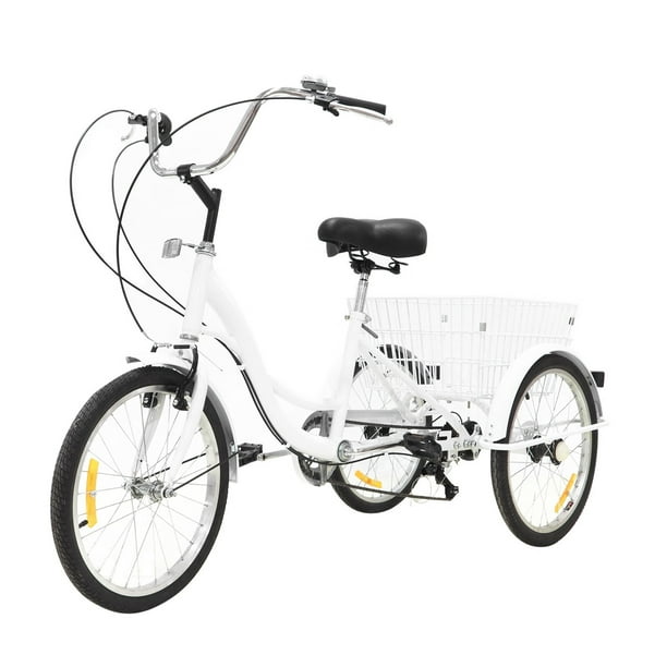 3 wheel bicycle with basket