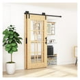 thumbnail image 4 of Bypass Sliding Barn Door Hardware Track Bent Hanger System 4-9.6FT J-shaped ,Long Lasting, 4 of 7