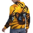 thumbnail image 6 of Lsque Butterfly On Sunflower Pattern Casual Men's Hoodie,Hooded Sweatshirt with Kangaroo Pocket,Pullover Hoodie-3X-Large, 6 of 7