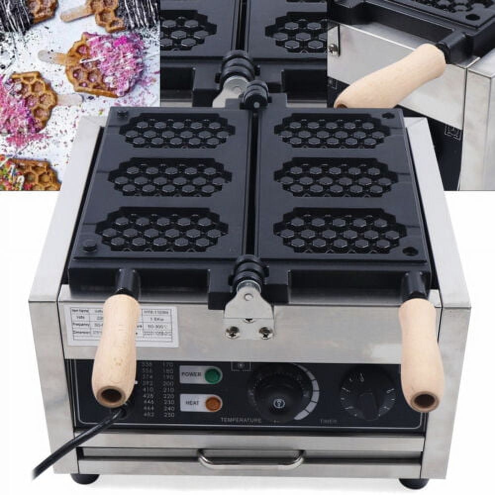 3 Slice Waffle Maker Nonstick Electric Commercial Waffle Muffin Baker Machine