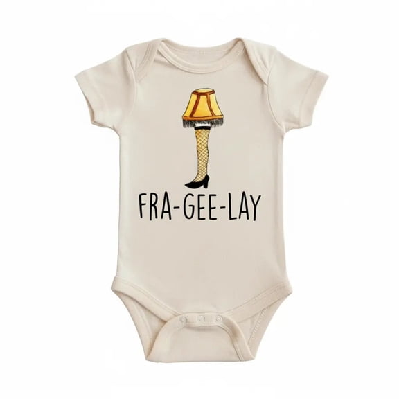 Christmas Leg Lamp Newborn Gift Baby Bodysuit