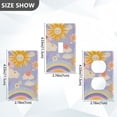 thumbnail image 7 of Yayeee Blank Wall Plate Cover 1-Gang 4.5"x2.7" Home Unused Decorative Outlet, Purple Clouds, 7 of 7