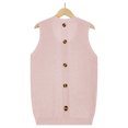 thumbnail image 6 of Women's Casual Solid Color Knitting Pocket Camisole Round-Neck Fashion Tank Tops Pink,XL, 6 of 6