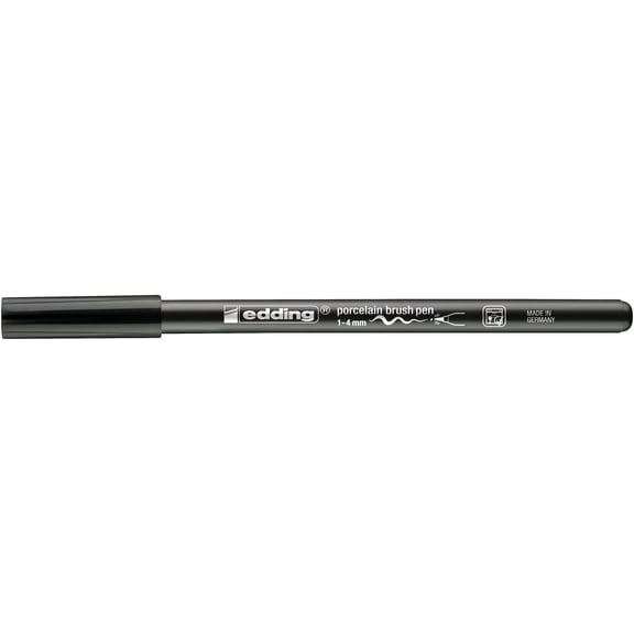 edding 4200 Porcelain Brush Pen, Black