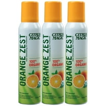 Citrus Magic Organic Odor Eliminating Air Freshener Spray, Orange Zest, 3-Ounce, 3 Pack