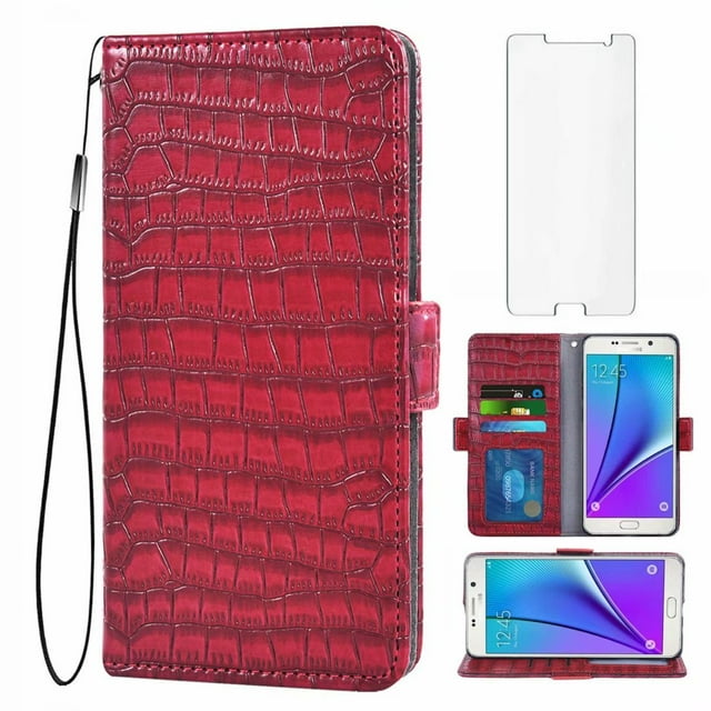Mobile Phone Cover for Samsung Galaxy Note 5 Mobile Phone Cover, Samsung Galaxy Note 5 Cover Mobile Phone Case for Samsung Galaxy Note 5, Flip-Up Case, Red
