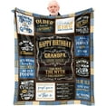 thumbnail image 1 of LHSHID Grandpa Birthday Gifts Blanket Happy Birthday Gifts for Grandpa Best Gifts for Grandpa Birthday Grandpa Gift for Birthday Grandfather Birthday Gifts from Granddaughter 30"x40", 1 of 7